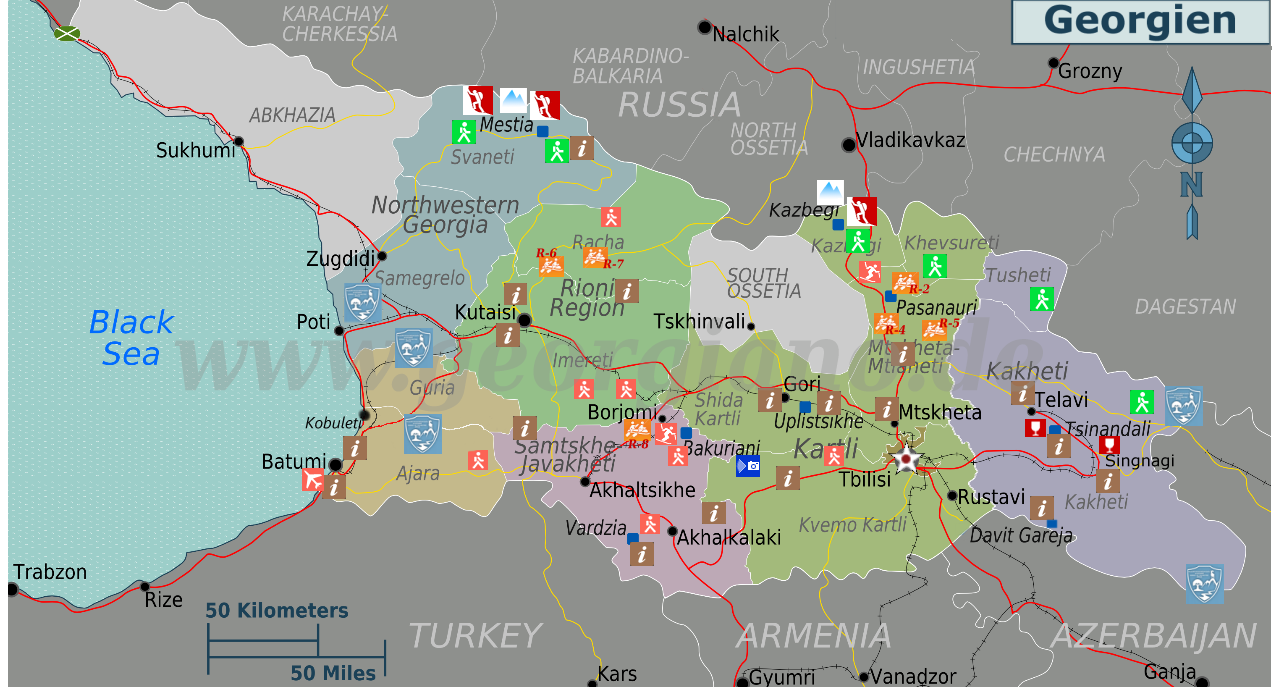 Interaktive Karte Von Georgien Map 7848
